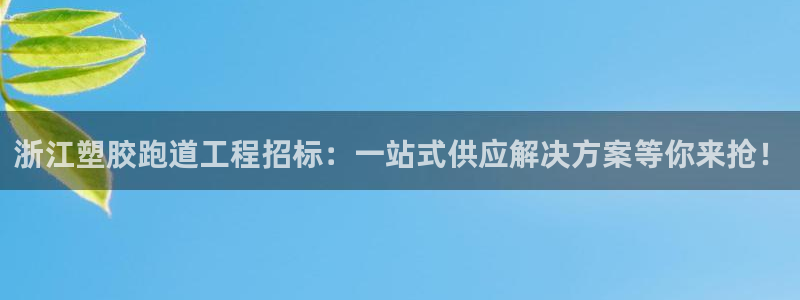 红足1一世 2站：浙江塑胶跑道工程招标：一站式供应解决方案等你来抢！