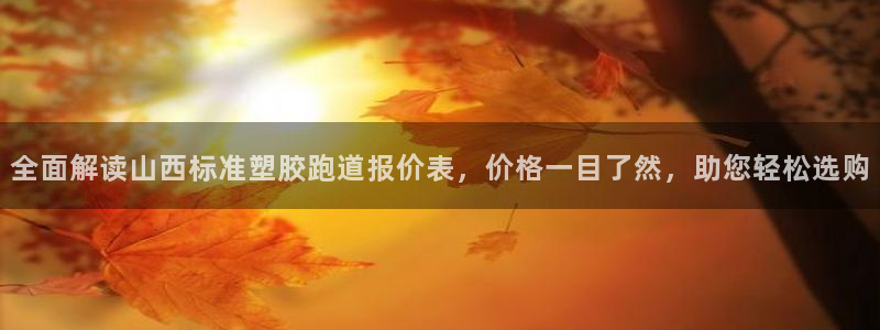 红足1世足球比分网址：全面解读山西标准塑胶跑道报价表，价格一目了然，助您轻松选购