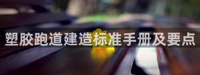 红足一1世手机版新皇冠：塑胶跑道建造标准手册及要点