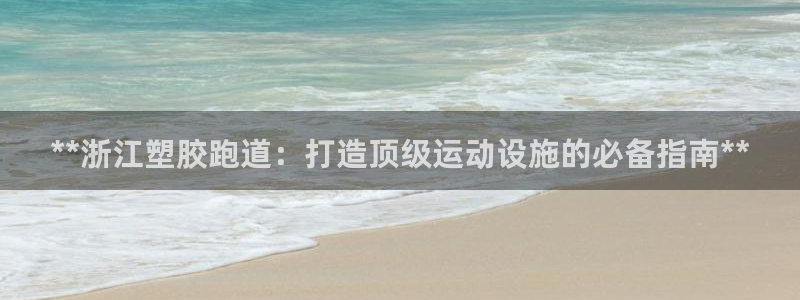 红足一1世官网：**浙江塑胶跑道：打造顶级运动设施的必备指南**