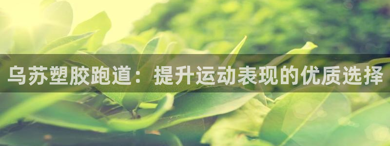 红足1世官网：乌苏塑胶跑道：提升运动表现的优质选择