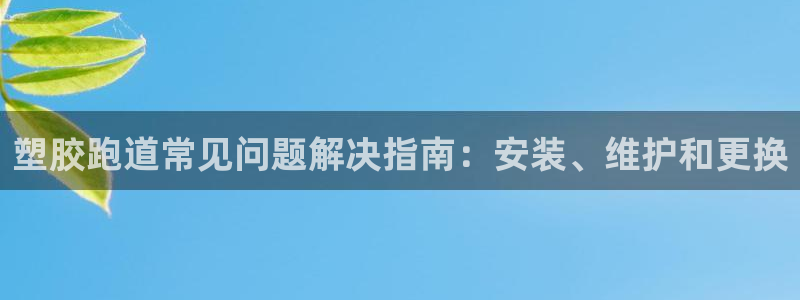 红足1世官网：塑胶跑道常见问题解决指南：安装、维护和更换
