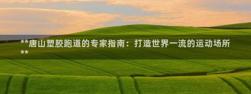 红足一丰：**唐山塑胶跑道的专家指南：打造世界一流的运动场所
**