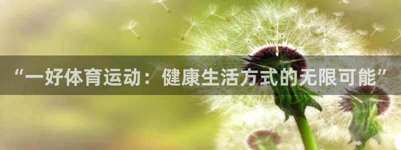 三亿体育网：“一好体育运动：健康生活方式的无限可能”